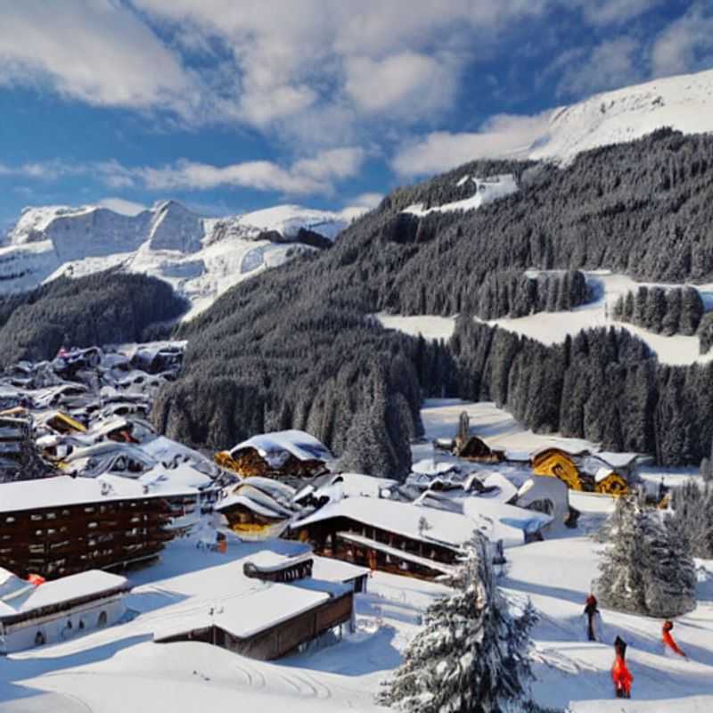 Spring blooms paint the alpine slopes of Villars-sur-Ollon, Switzerland, a vibrant backdrop for spring break adventures - think hiking trails, breathtaking views, and fresh mountain air!