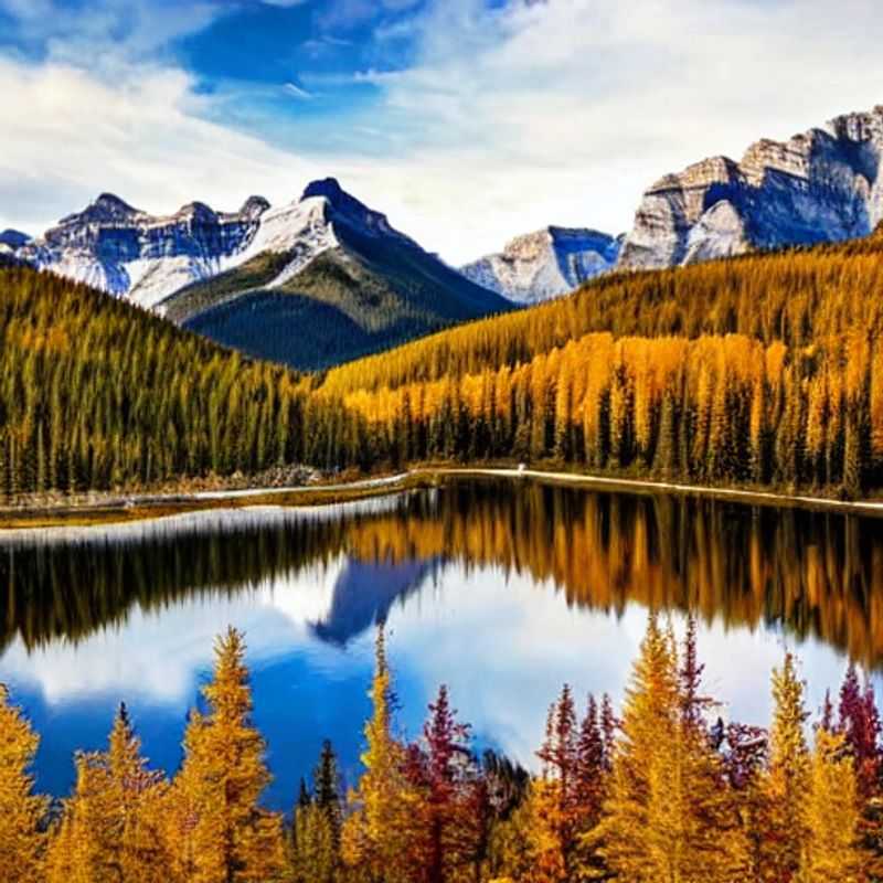 Dois amigos admirando a deslumbrante vista da Montanha Norquay, Canadá, durante as férias de primavera.