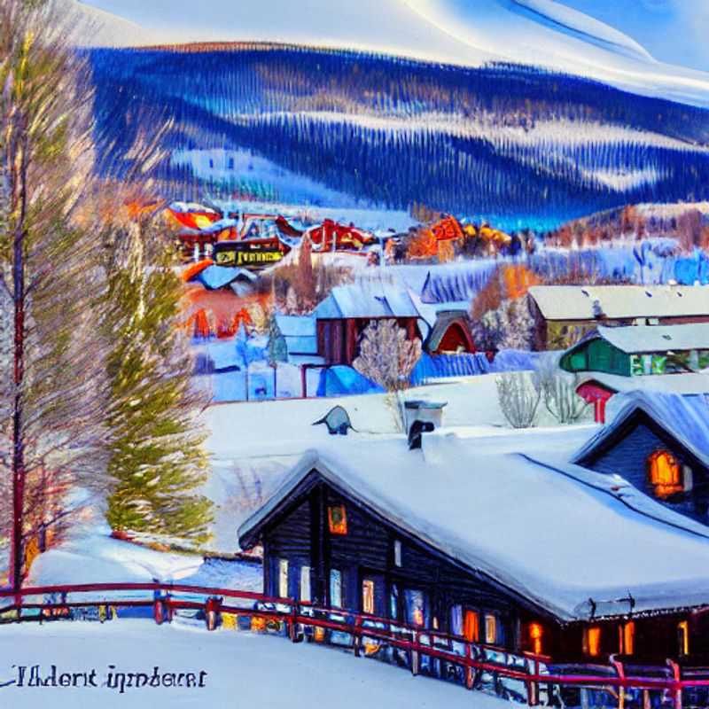 Casal aproveitando o sol da primavera em Lillehammer, Noruega, com as montanhas ainda coroadas de neve – ideias para um spring break inesquecível!