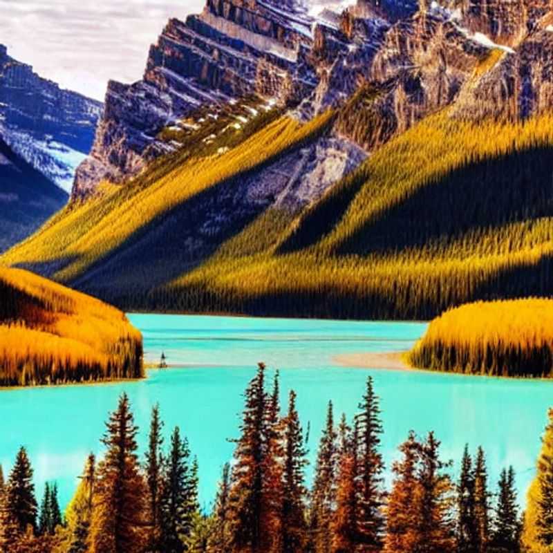 Parejas explorando el vibrante despertar primaveral en Banff-Lake Louise, Canadá, con las Montañas Rocosas como telón de fondo perfecto para una aventura inolvidable en sus vacaciones de primavera.