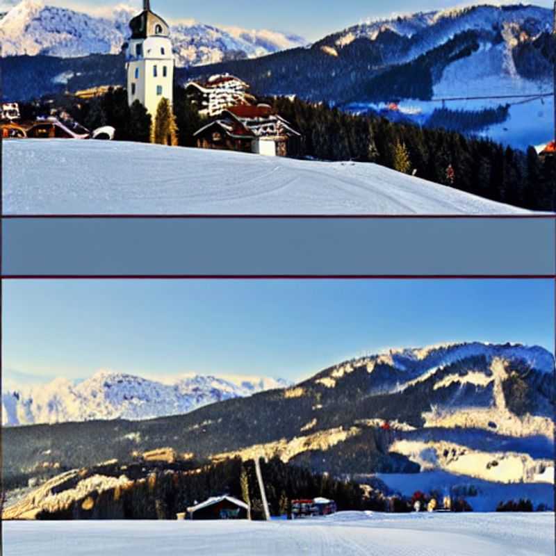 Spring blooms frame a picturesque view of Schladming, Austria, hinting at the vibrant activities awaiting visitors during spring break.