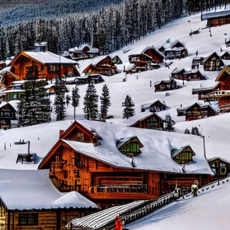 Casal sorrindo enquanto esquiam em Trysil, Noruega, com as montanhas cobertas de neve e o céu azul da primavera como pano de fundo, aproveitando ao máximo as férias da primavera! (Smiling couple skiing in Trysil, Norway, with the snow-covered mountains and blue spring sky as backdrop, making the most of spring break!)
