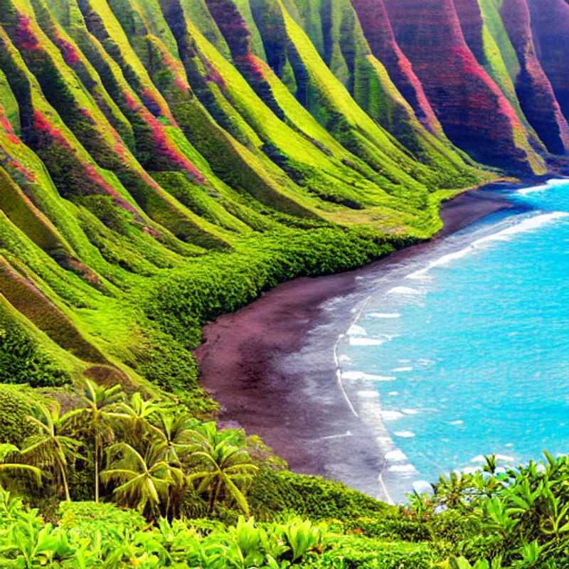Le sentier de Kalalau à Hawaï, offrant une vue imprenable sur des paysages luxuriants, idéal pour une randonnée printanière ?