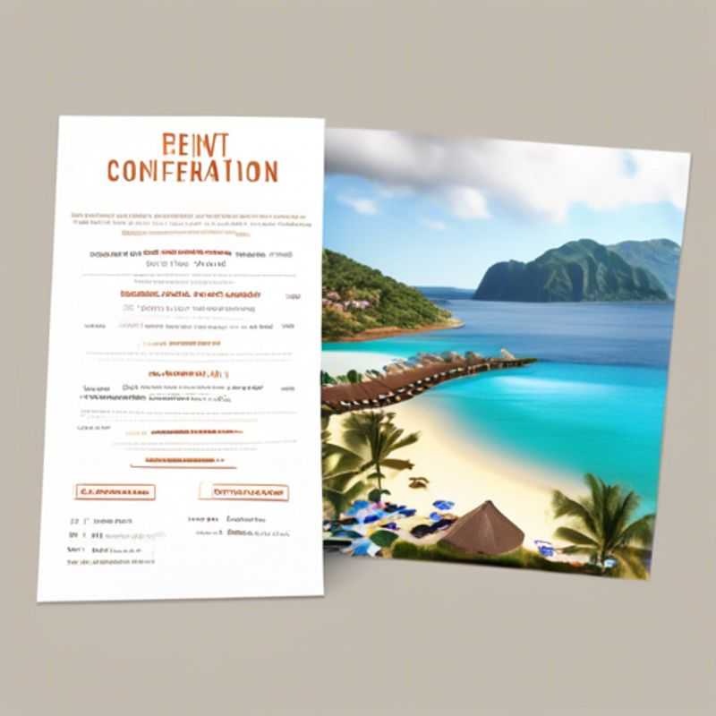 Printed itinerary and reservation confirmations, showcasing key details like travel dates, flight numbers, and hotel bookings.