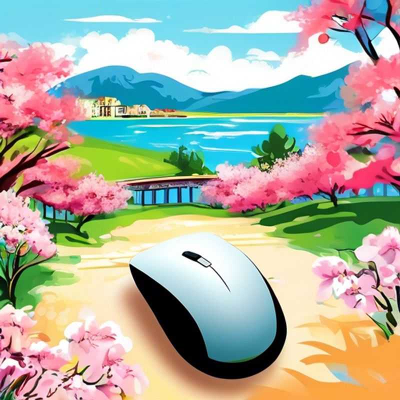 A sleek, wireless mouse with a comfortable ergonomic design, showcasing the seamless freedom and connectivity of modern technology.