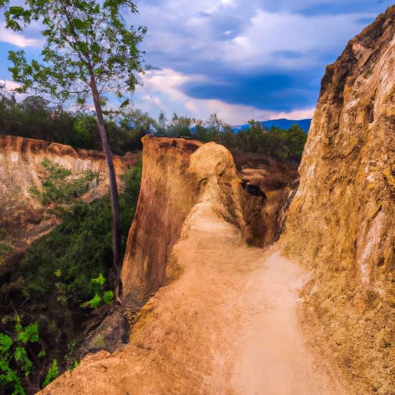Six friends embark on a vibrant autumn adventure in Pai, Thailand, surrounded by the town's enchanting natural beauty, ready to explore its hidden gems and embrace the warm embrace of Thai culture.