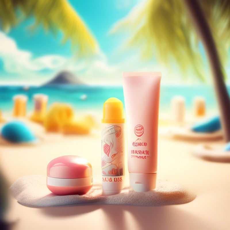 Sunscreen and lip balm, essential for sun protection.