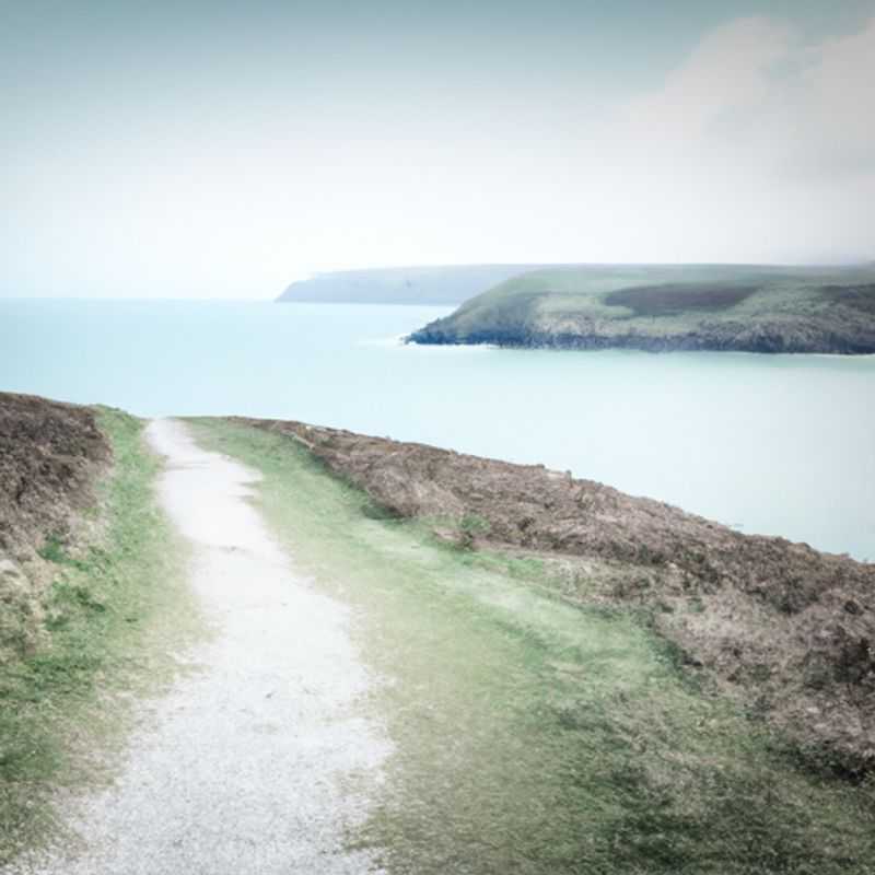 A solitary figure embarks on a breathtaking journey along the Pembrokeshire Coast Path in Wales, a rugged and scenic trail that hugs the coastline, offering captivating views of the sea and countryside during a 24-hour spring adventure.