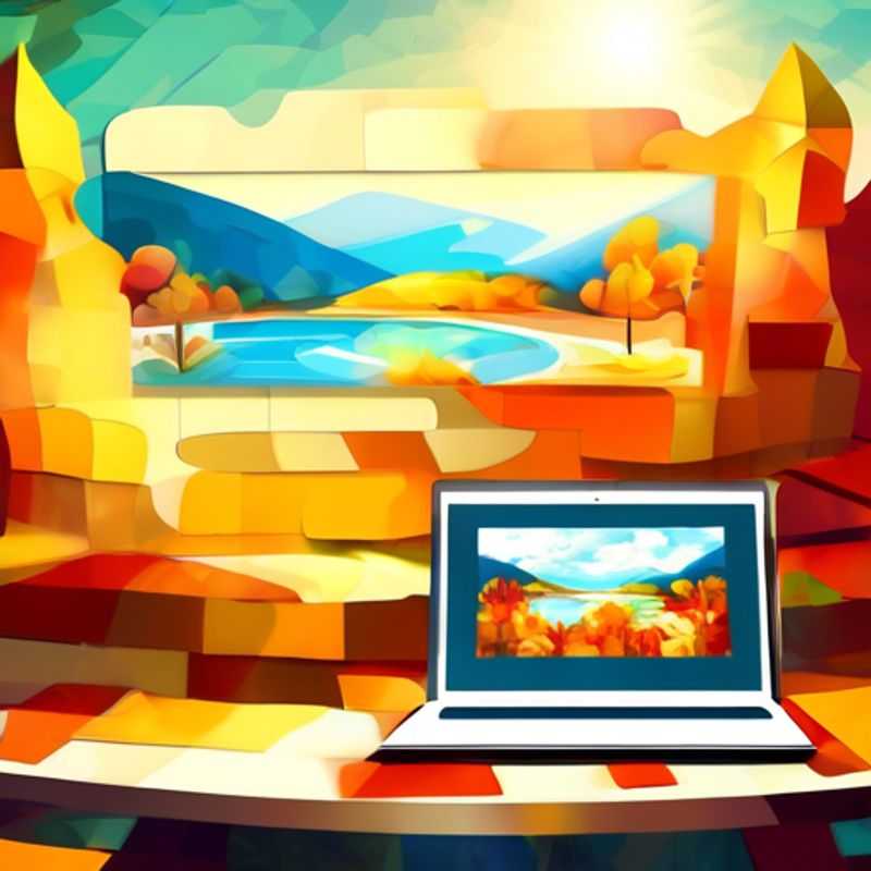 A sleek, modern laptop with a bright screen, open to reveal a bustling cityscape on the screen, symbolizing the diverse uses and potential of a well-chosen laptop.