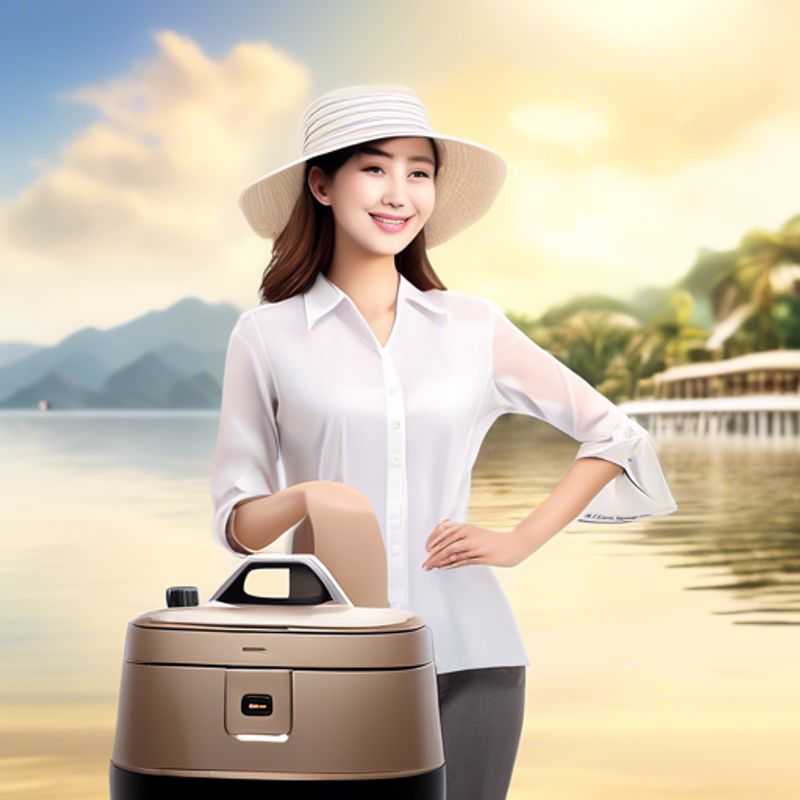 A portable steamer, perfect for keeping clothes wrinkle-free on the go.