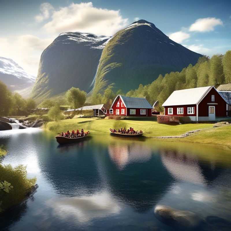 Explorando la Recolección de Bayas y Setas Silvestres en el Valle de Aurlandsdalen, Noruega, Durante la Primavera