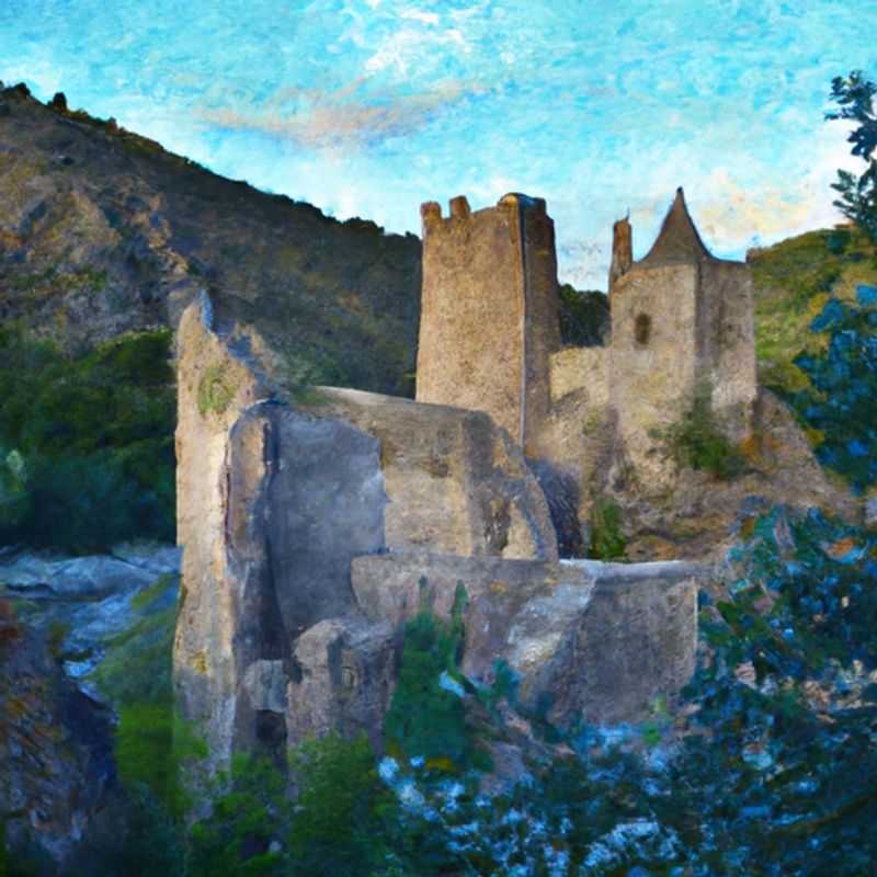 Castelo de Quéribus no Outono&#58; Uma Viagem Encantadora Pelas Cataratas Francesas