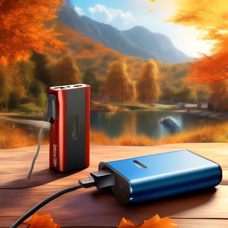 A sleek, modern power bank, ready to keep your devices charged on the go.