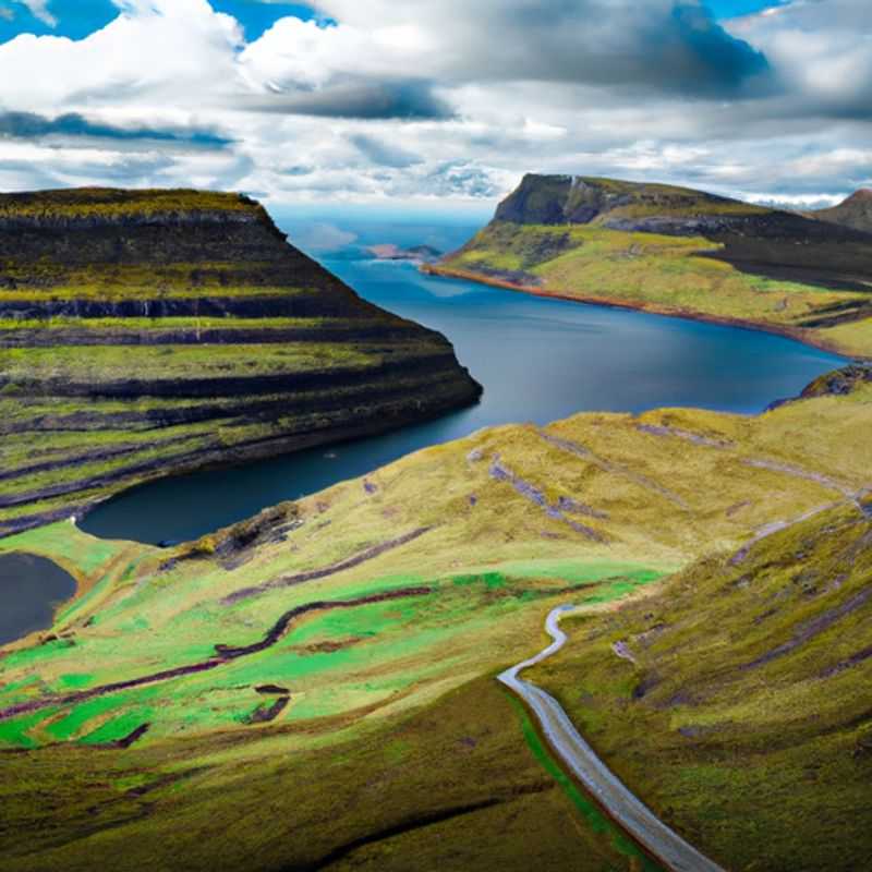 A couple of digital nomads traverse the breathtaking Faroe Islands Coastal Paths, surrounded by the invigorating embrace of the North Atlantic's summer splendor, on their weeklong adventure.