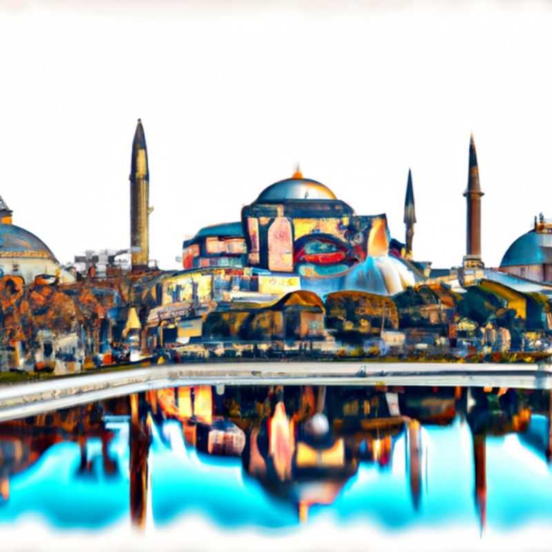 A lone traveler stands in awe beneath the majestic Hagia Sophia in Istanbul, Turkey, a city that blends ancient history and modern charm, during their 2-week springtime adventure.