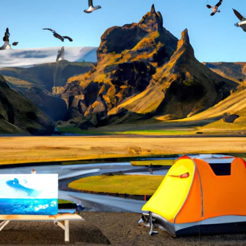 A solitary traveler embarks on a breathtaking journey along Iceland's Ring Road during the vibrant spring season, surrounded by nature's grandeur and the promise of adventure.