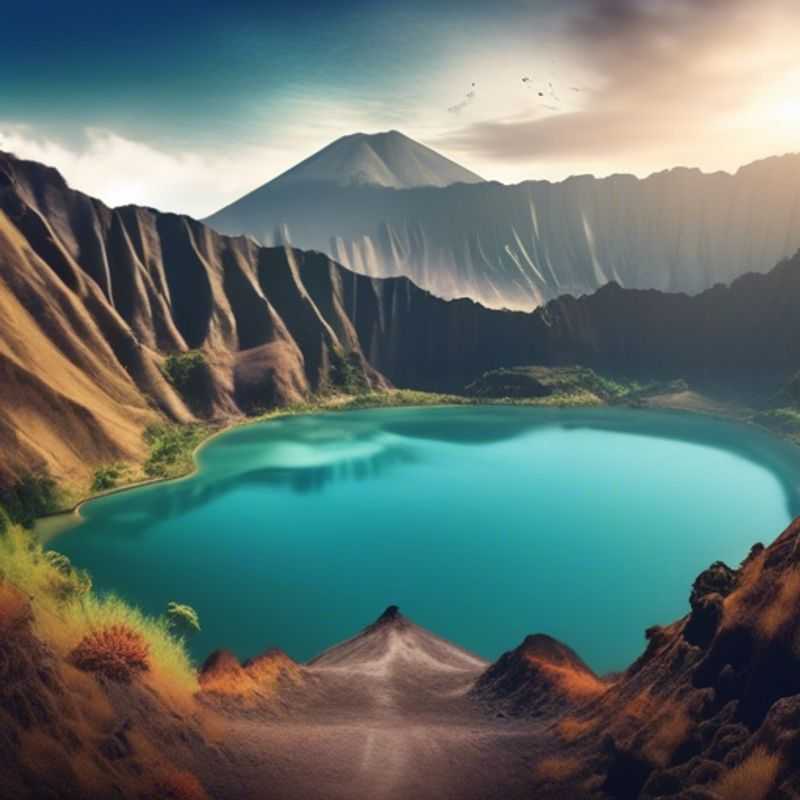 Randonnée au bord du cratère du Mont Rinjani : des vues à couper le souffle en Indonésie à l'automne