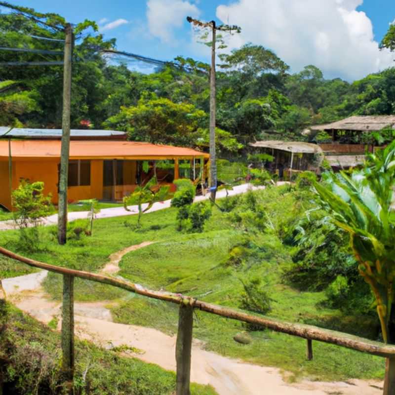 A couple of digital nomads embrace the vibrant energy of Puerto Viejo, Costa Rica, immersed in the town's colorful street art and laid-back beach vibes during their 3-week winter escape.