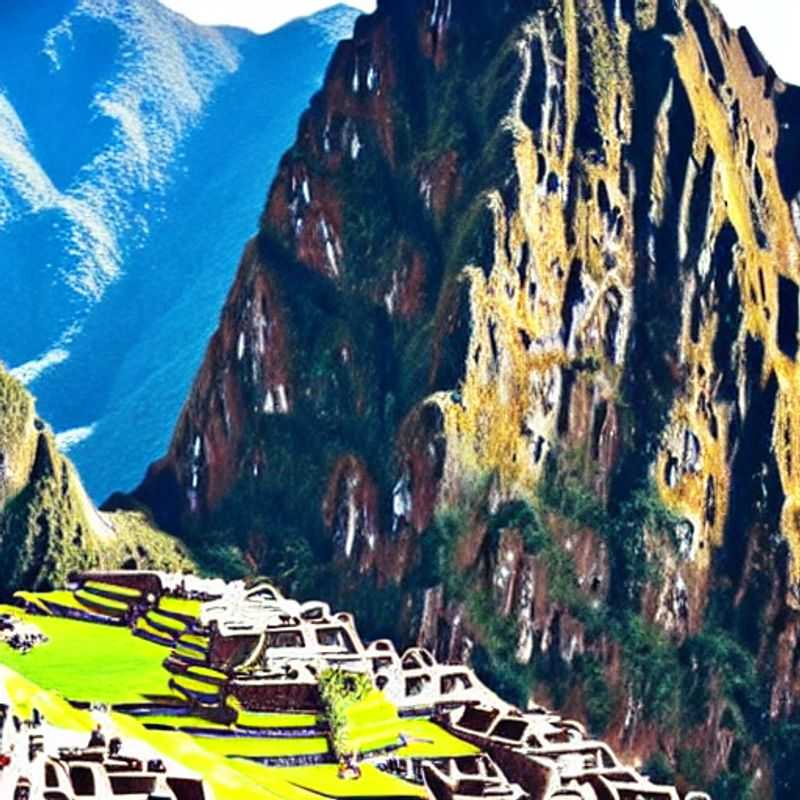 Le sentier de l'Inca menant à Machu Picchu au printemps : une vue imprenable sur le chemin andin sinueux, menant aux ruines majestueuses.