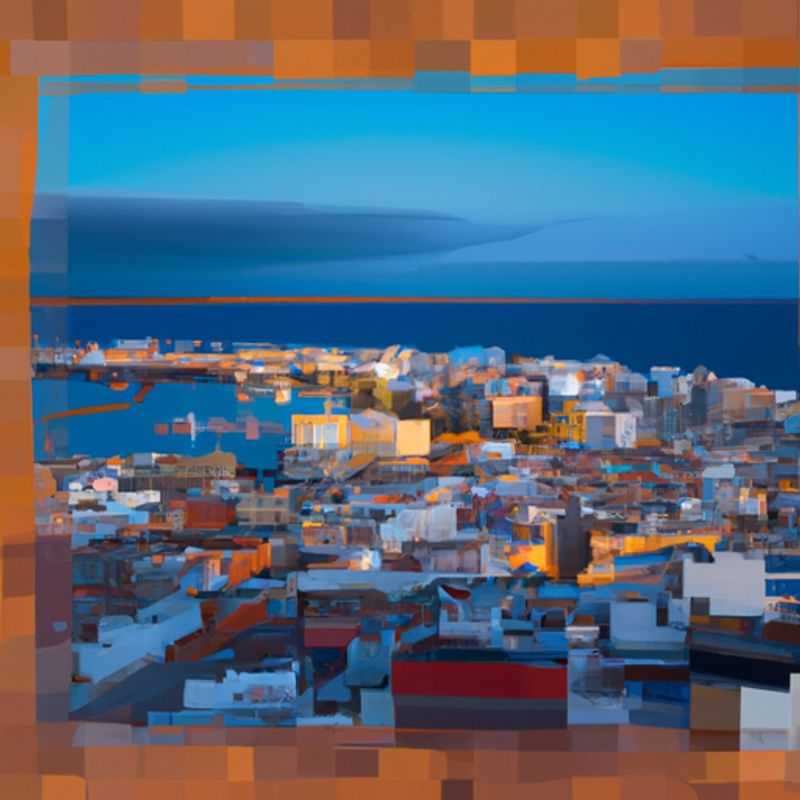 A solo traveler and digital nomad basking in the vibrant atmosphere of Las Palmas de Gran Canaria, Spain, during a 2-week winter sojourn. The image captures the essence of this Canary Island gem, showcasing its stunning urban beach, Playa de Las Canteras, and the iconic Auditorio Alfredo Kraus concert hall, a symbol of the city's cultural allure.