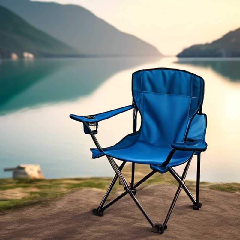 Una silla de camping portátil para disfrutar de la naturaleza.