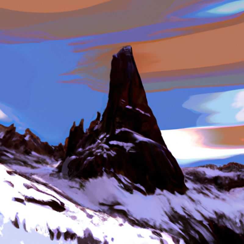 A fearless group of six adventurers gaze up at Black Tusk, a formidable peak shrouded in snow, their spirits high as they embark on a thrilling 4-day winter expedition in the untamed wilderness of British Columbia, Canada.