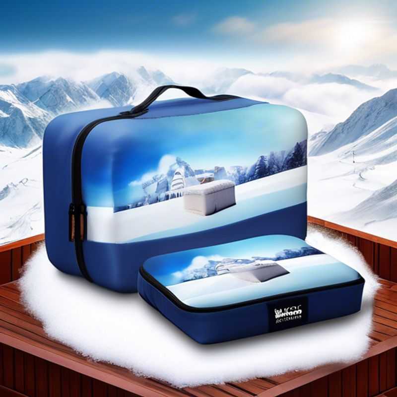 A close-up shot of neatly organized compression packing cubes, showcasing their ability to maximize space and compress clothing for efficient travel.