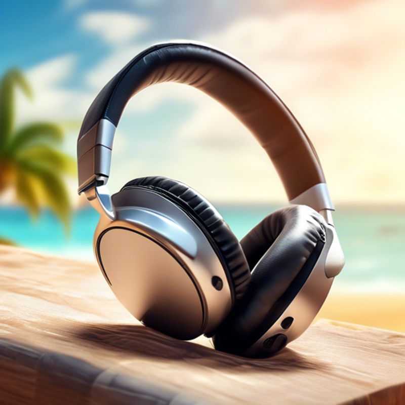 A pair of sleek, noise-canceling headphones, perfect for blocking out distractions and immersing yourself in sound.