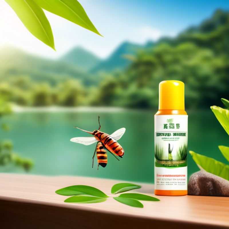 A bottle of insect repellent, ready to keep those pesky bugs at bay.