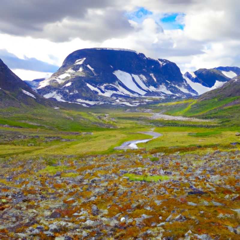 A group of six intrepid hikers traverse the breathtaking wilderness of the Fjällräven Classic in Sweden, surrounded by the vibrant hues of spring, embarking on a five-day journey through pristine forests and along serene lakes.