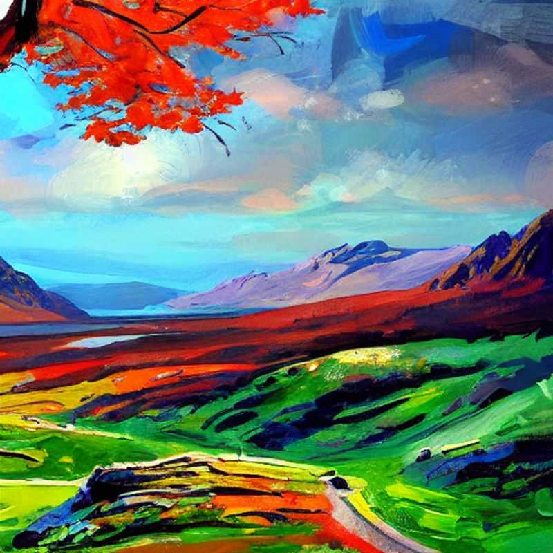 Le sentier de Skye en Écosse, un paysage époustouflant lors d'une journée d'été.