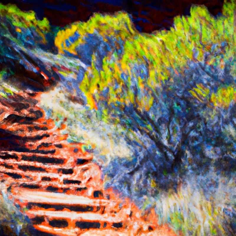 Four adventurous hikers traversing the breathtaking Kings Canyon Rim Walk in Australia, marveling at the mesmerizing sandstone cliffs and ancient Aboriginal rock art during their week-long journey between winter and spring.