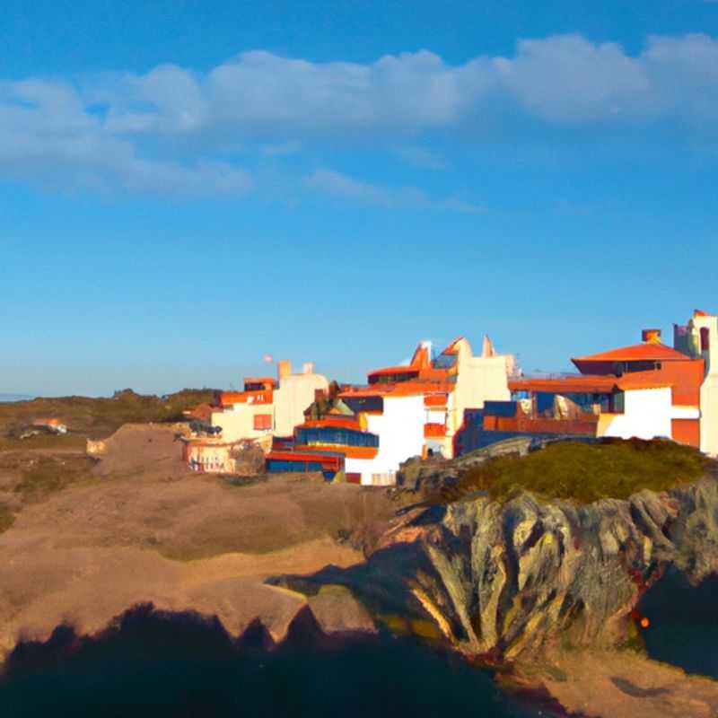 Six companions traversing the mesmerizing Rota Vicentina trail in Portugal during a 5-day winter adventure, surrounded by breathtaking coastal landscapes and vibrant greenery.