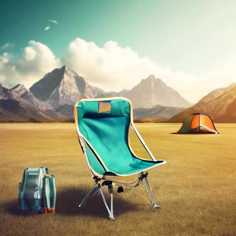 Una silla de camping portátil para disfrutar de la naturaleza.
