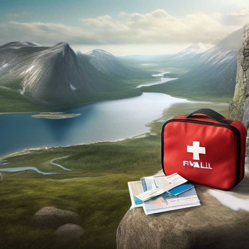 A comprehensive first aid kit, ready to handle any minor emergencies while travelling, containing bandages, antiseptic wipes, pain relievers, and other essential supplies.