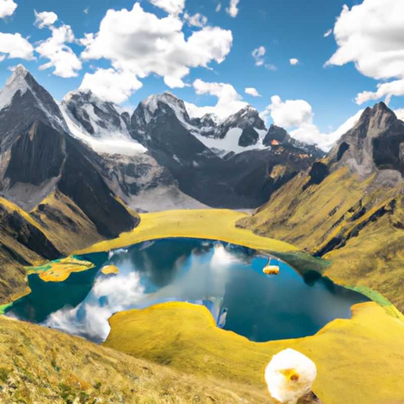 Camping High in the Peruvian Andes: Rondoy Campsite in Huayhuash Circuit During Summer and Fall