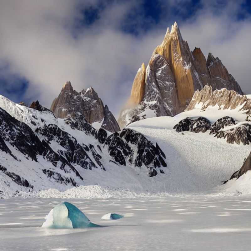Trekking no Monte Fitz Roy, Argentina, durante o verão: paisagens deslumbrantes da Patagônia.