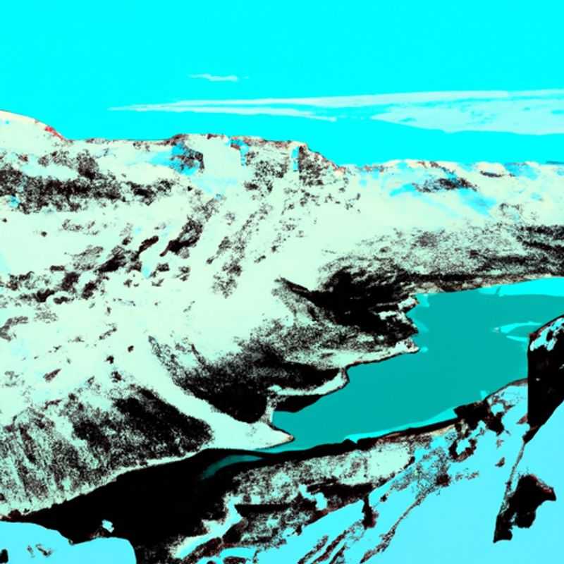 Six digital nomads traversing the breathtaking winter wonderland of Besseggen Ridge, Norway, on a 4-day adventure, surrounded by snow-capped peaks and the pristine beauty of the Jotunheimen Mountains.