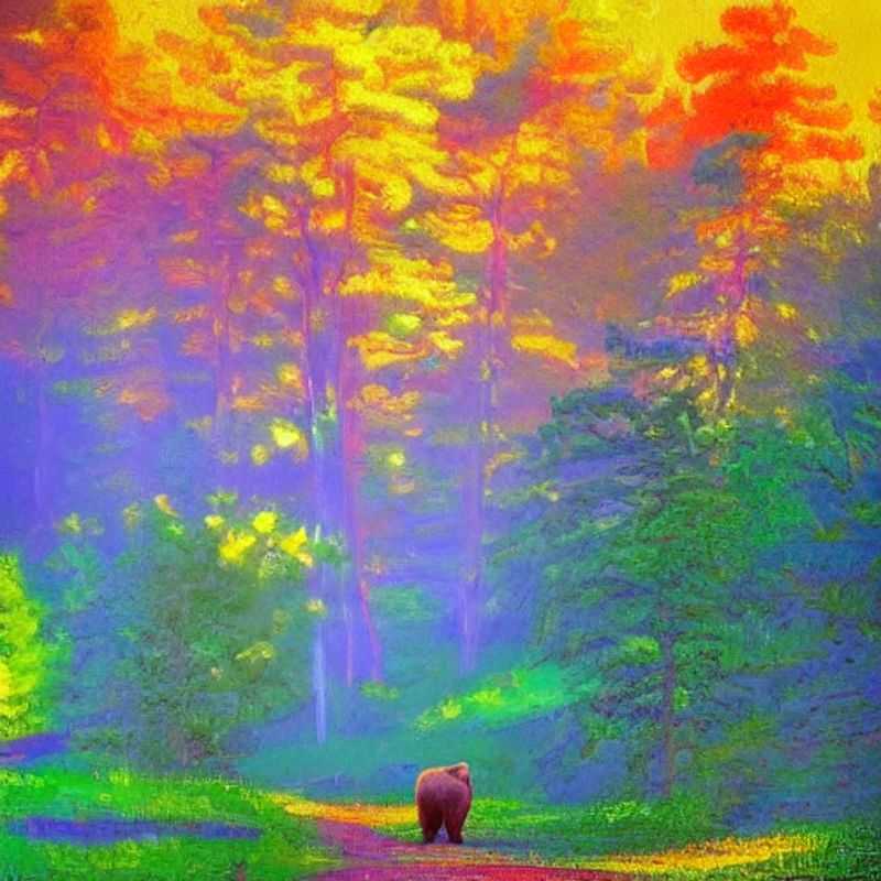 Boucle de Bear Mountain au printemps : paysage splendide avec des arbres en fleurs.