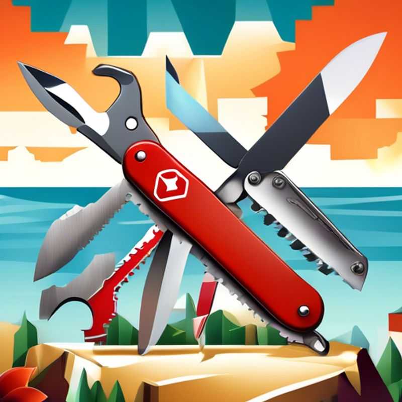 A versatile multi-tool with various blades and tools, perfect for everyday tasks and outdoor adventures.