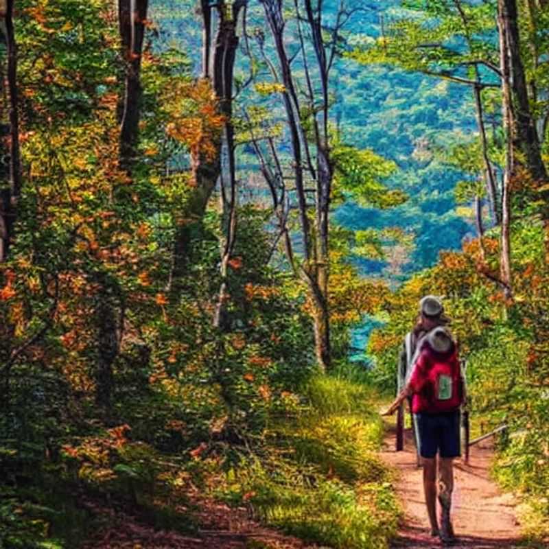 Trilha Apalacheana no verão: paisagens exuberantes e trilhas desafiadoras.