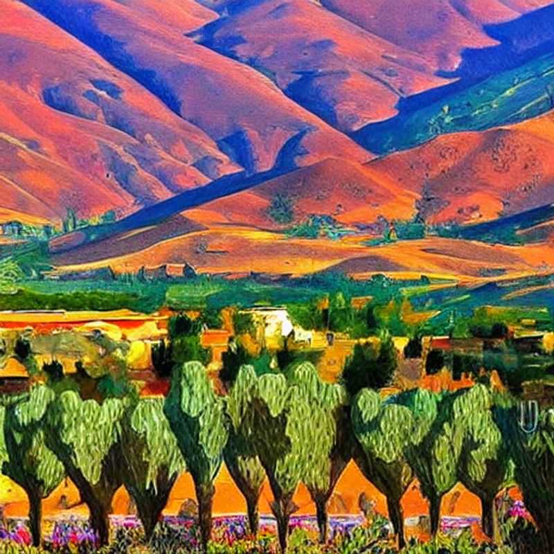Les majestueuses montagnes de l'Atlas marocain sous le soleil estival.