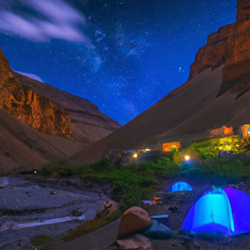 A lone traveler embarks on a breathtaking 24-hour journey through the enchanting Spiti Valley Trek in India during the vibrant spring season, surrounded by majestic snow-capped mountains and blooming wildflowers.