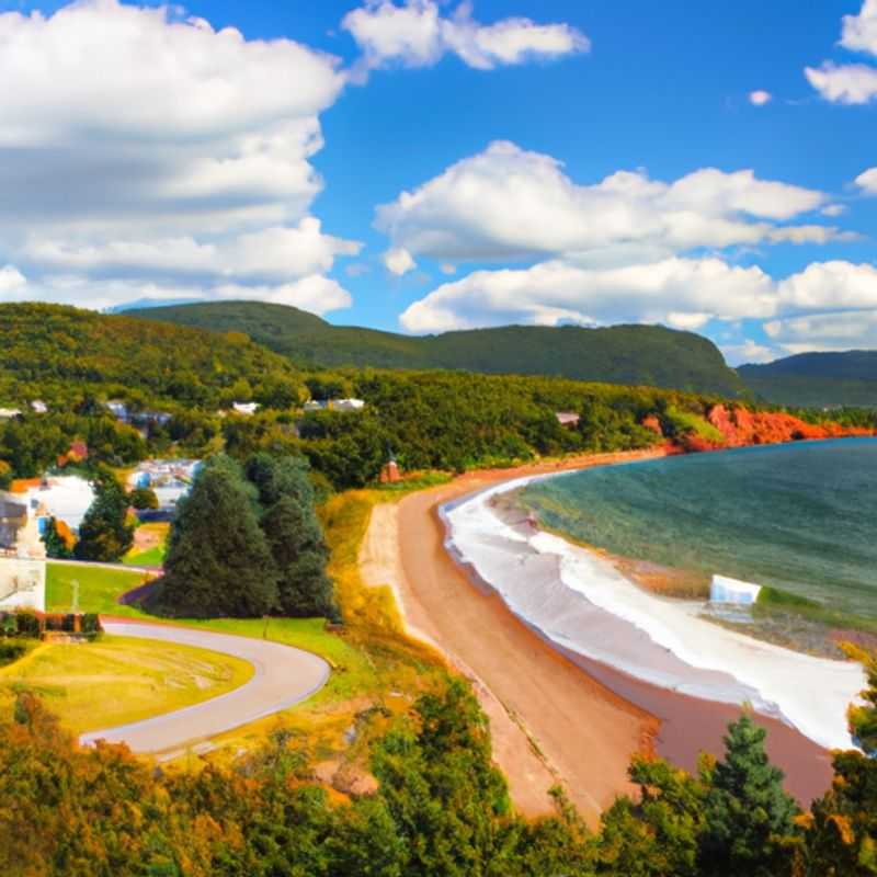 Louisbourg Lighthouse: A Fall Foliage Fantasy in Cape Breton Island