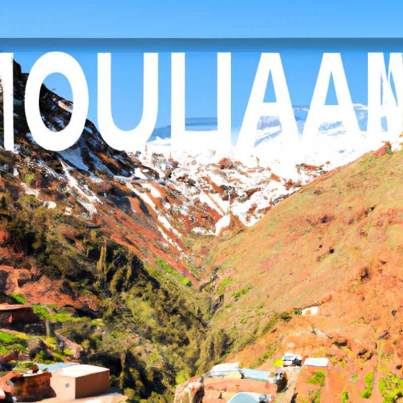 Un grupo de seis personas explora las imponentes montañas del Atlas en Marruecos durante su escapada de 5 días en primavera, deleitándose con los vibrantes paisajes y la rica cultura de la región.