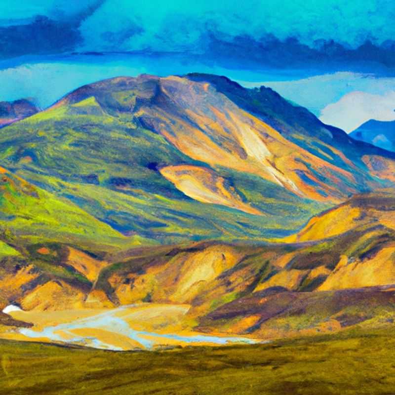 Six intrepid travelers admire the stunning vista of Laugavegur and Fimmvörðuháls, Iceland, during their 24&#45;hour spring adventure, surrounded by snow&#45;capped mountains and vibrant geothermal landscapes.