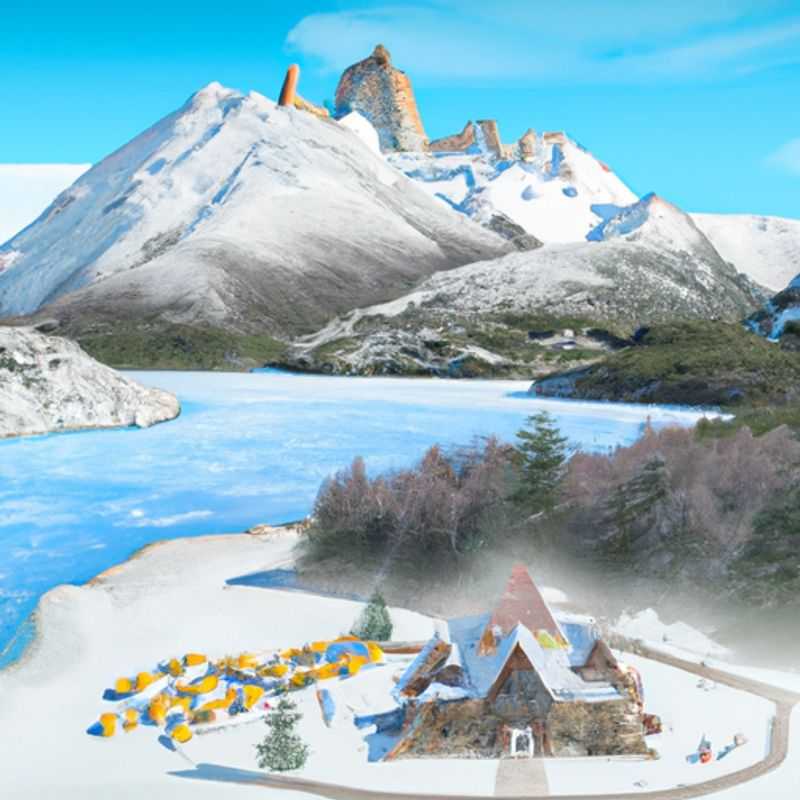 Visite du Camping à l'Alto Río Tunuyán dans le circuit de Huemul, Argentine en hiver.
