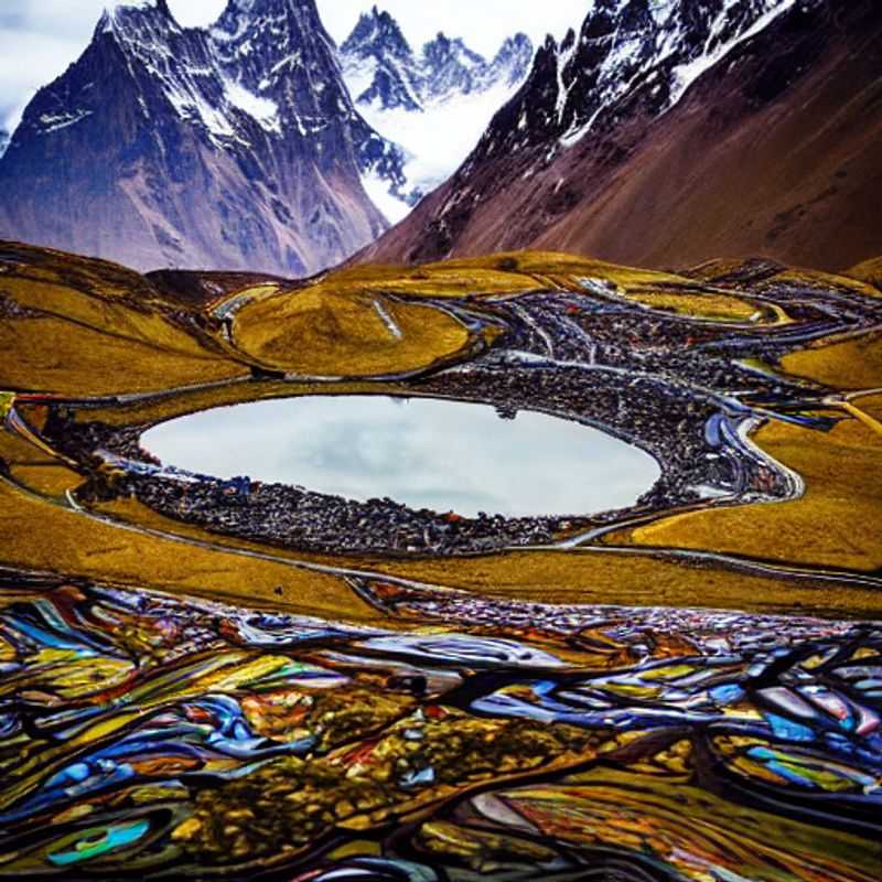 Here are a few options for alt text in Portuguese for an image of the Huayhuash Circuit in Peru, in an article about whether it's good for a summer holiday:
