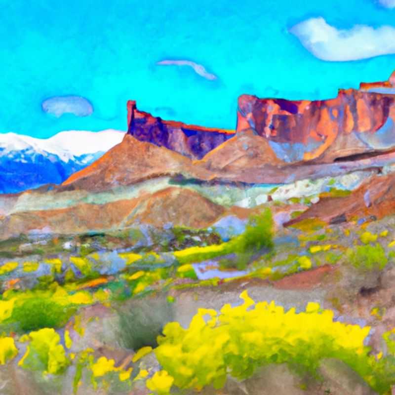 Four digital nomads embracing the breathtaking expanse of Moab, Utah, USA, during their 3-day springtime adventure, surrounded by the captivating red rock formations that define this iconic landscape.