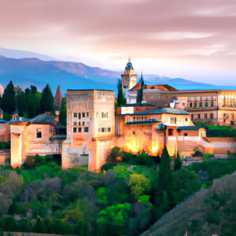 Un voyageur solitaire flânant dans les rues pavées historiques de Grenade, en Espagne, s'imprègne de l'architecture mauresque époustouflante de l'Alhambra, un palais fortifié témoignant de la riche histoire et de la culture de la ville, lors de son escapade printanière de trois semaines.